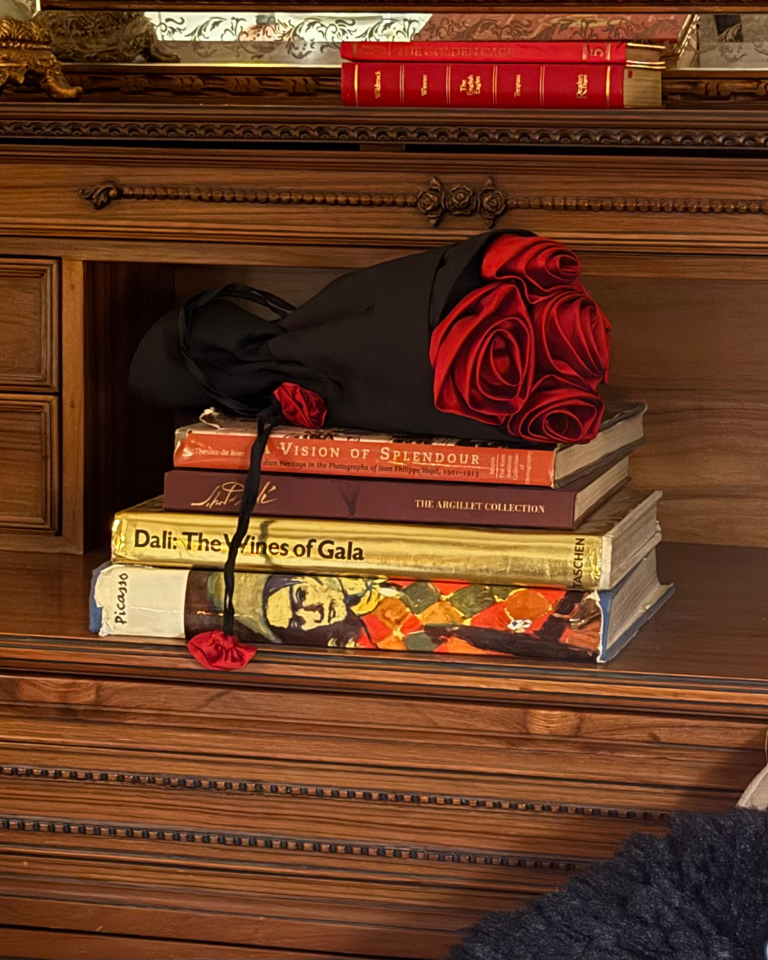 Bouquet Bag - red & black