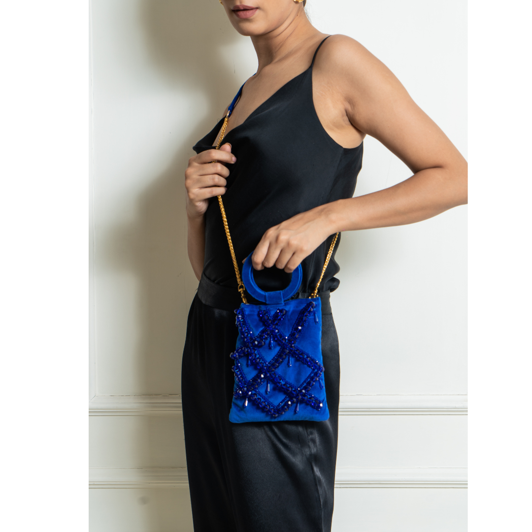 Diana Blue Luminaire Bag