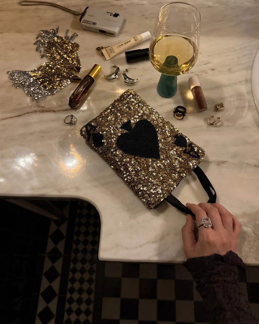 Ace Bag - gold & silver