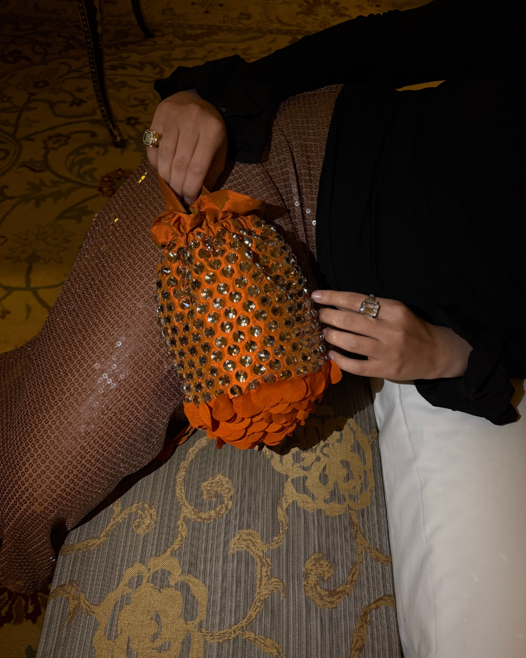 Rocky Bag - Siren (rust & dusky gold)