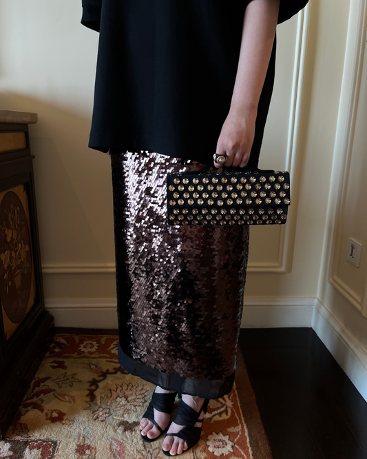 Fūtō Bag - Dusky Gold Polka