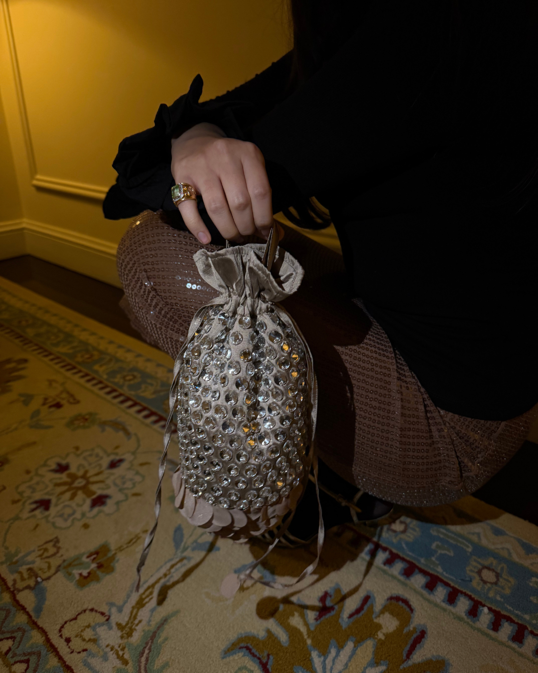 Rocky Bag - Siren (nude & silver)