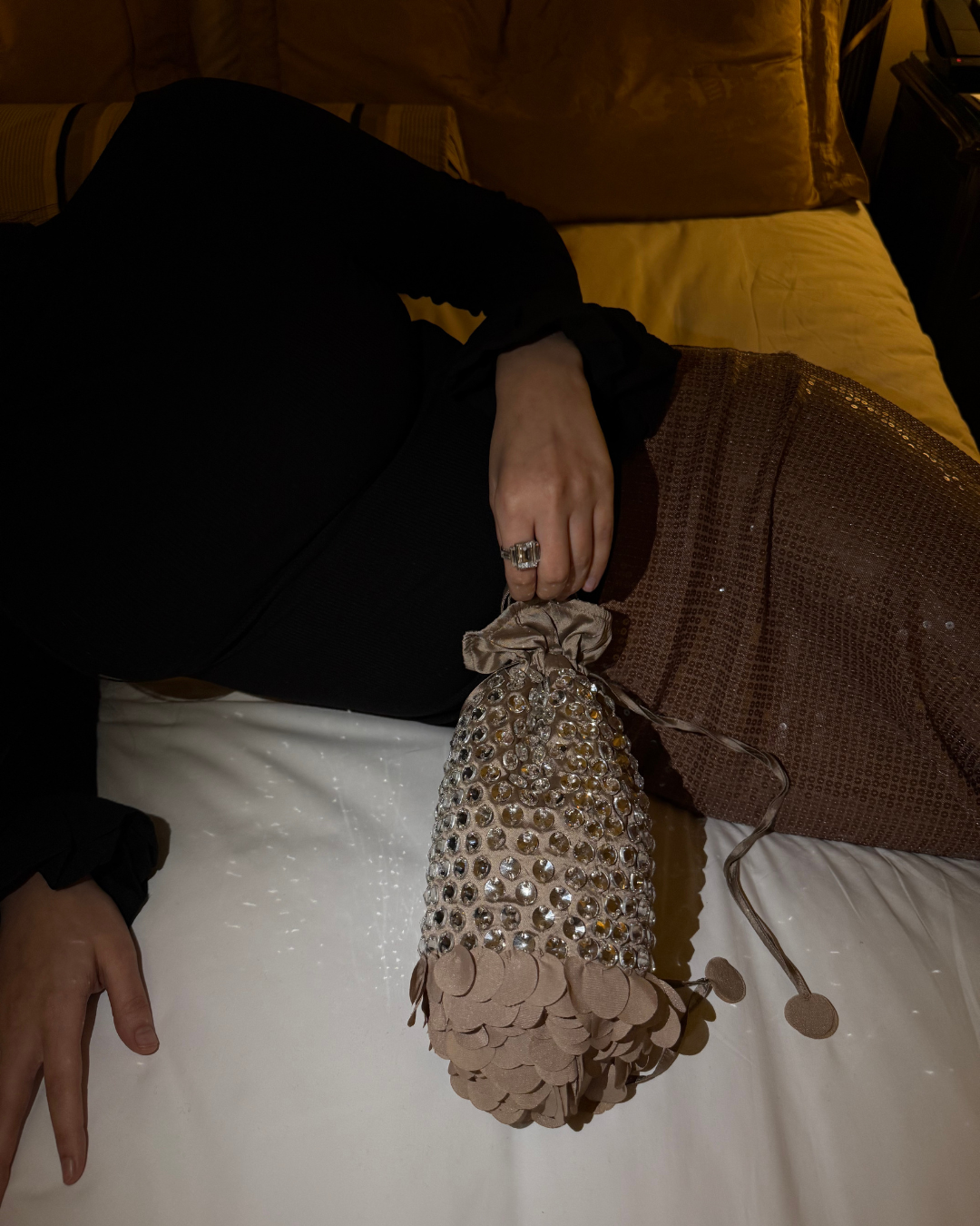 Rocky Bag - Siren (nude & silver)