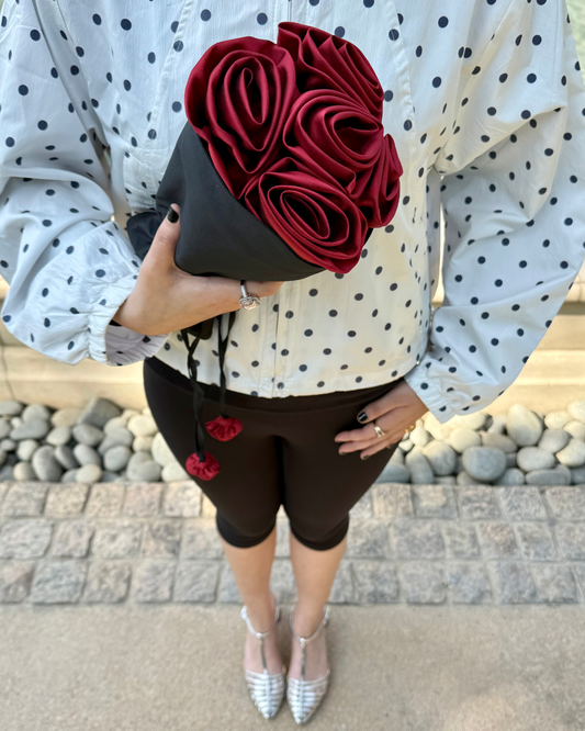 Bouquet Bag - red & black