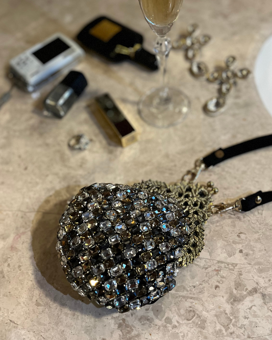 Prima Donna Mini Bag - Black Bejeweled