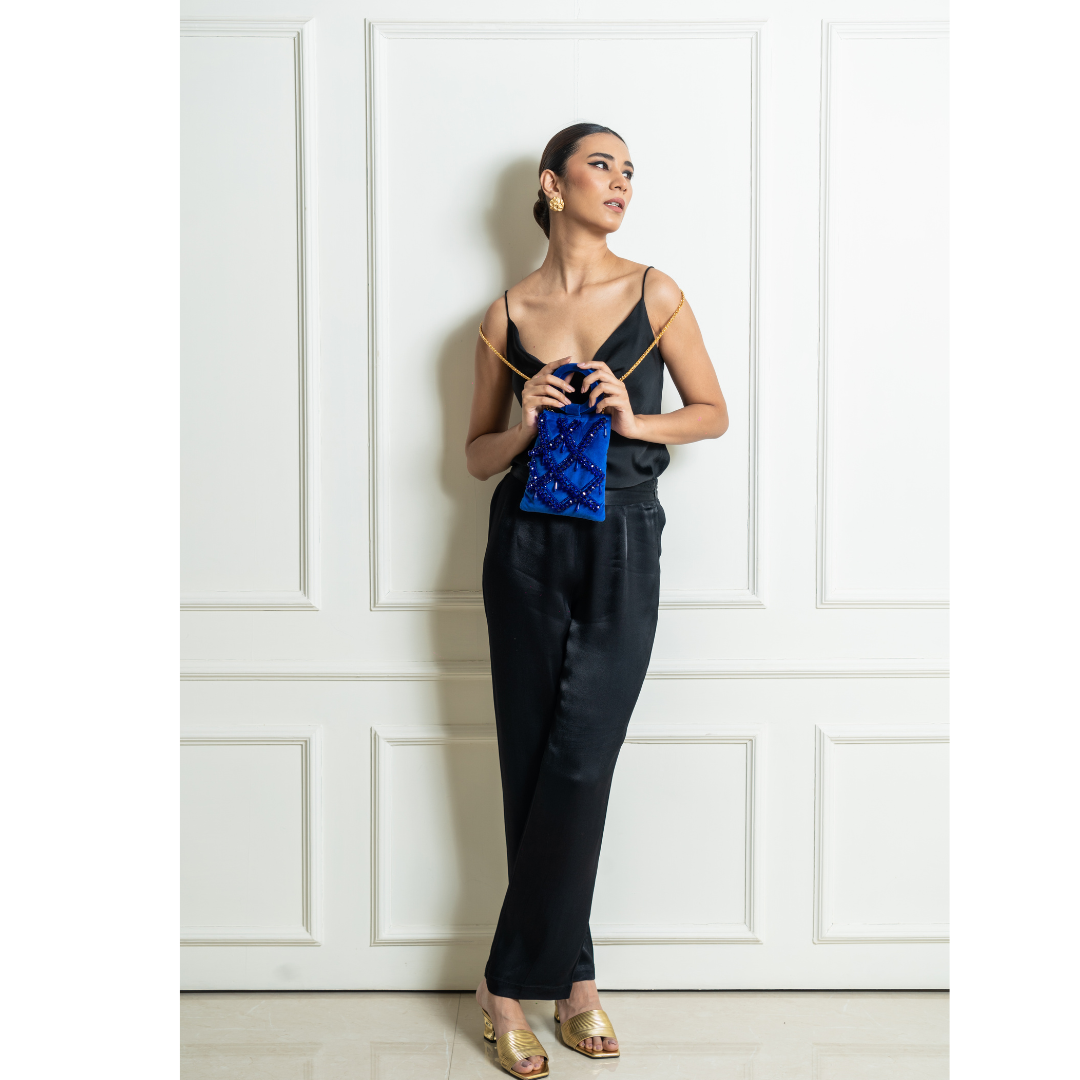 Bolso Luminaria Diana Azul