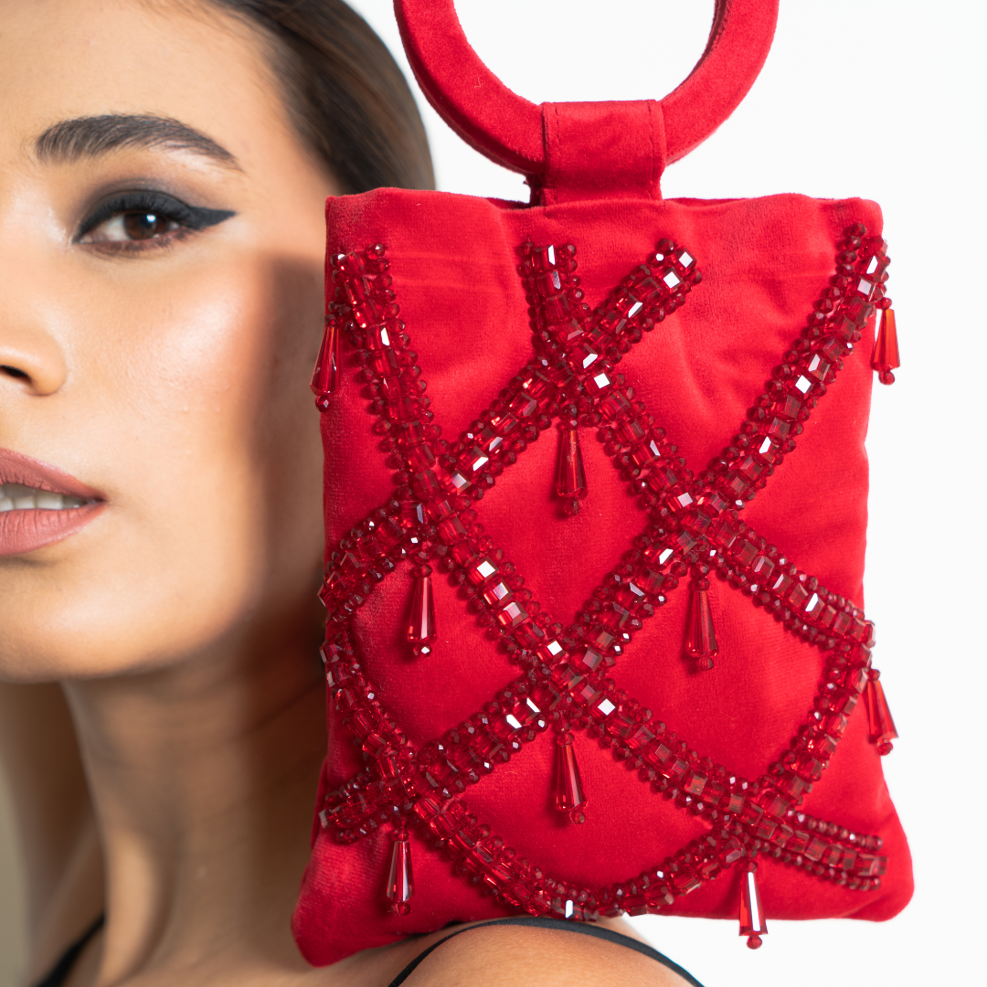 Bolso Luminaire Madonna Rojo