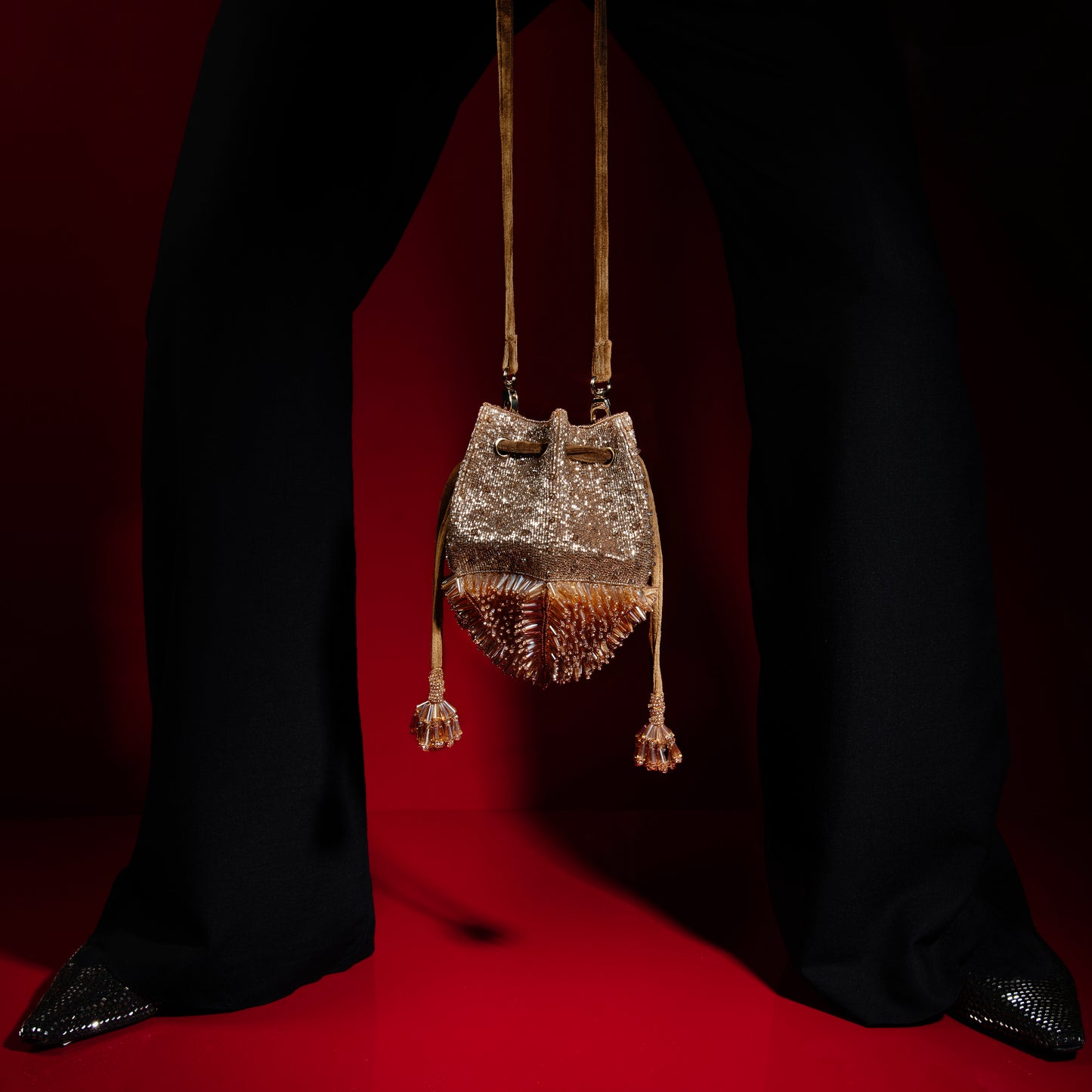 Bolso bombonera Starship - Dorado 