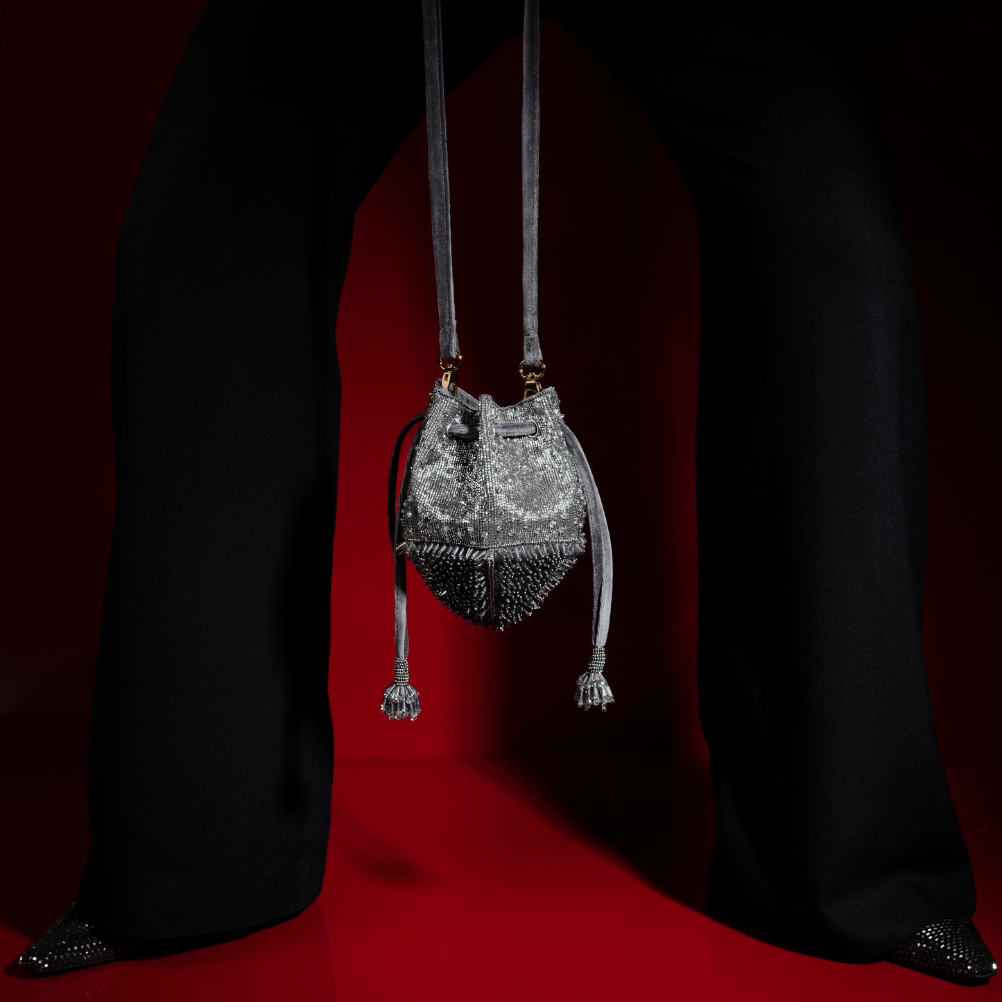 Bolso bombonera Starship - Plateado 