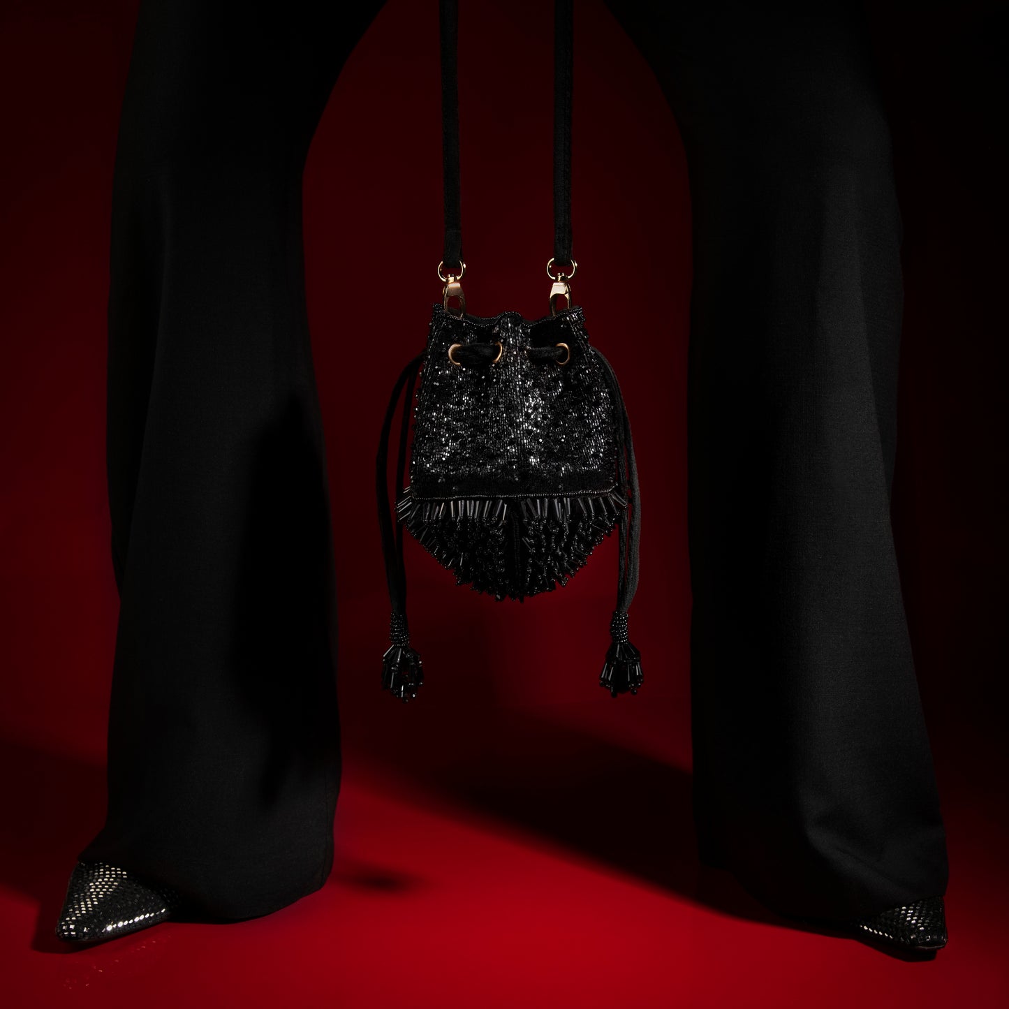 Bolso bombonera Starship - Negro 